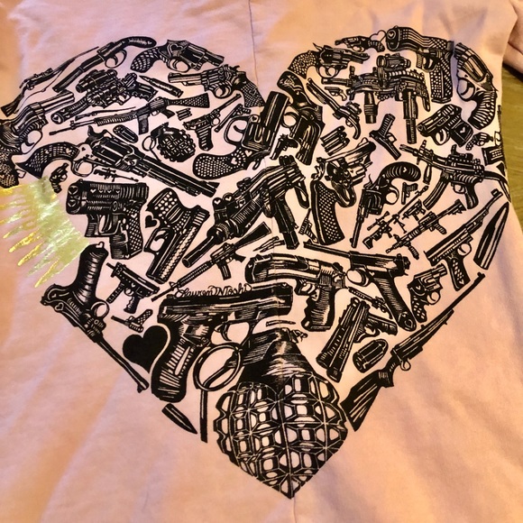 RARE LAUREN MOSHI HEART GUNS HOODY &PANTS NEW $3501 - Picture 2 of 12